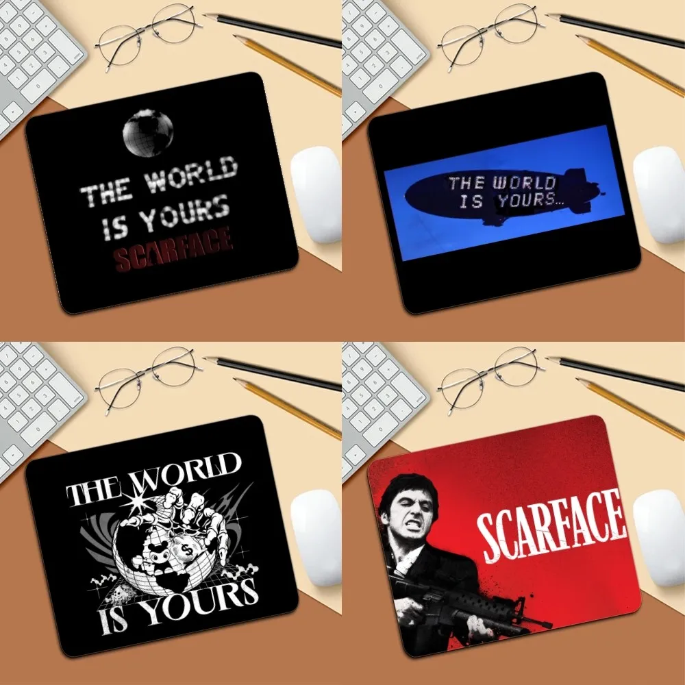 Scarfaces The World Is Yours Mousepad Mousepad Game Pc Accessories Overlock MouseMat Computer Desk Mat