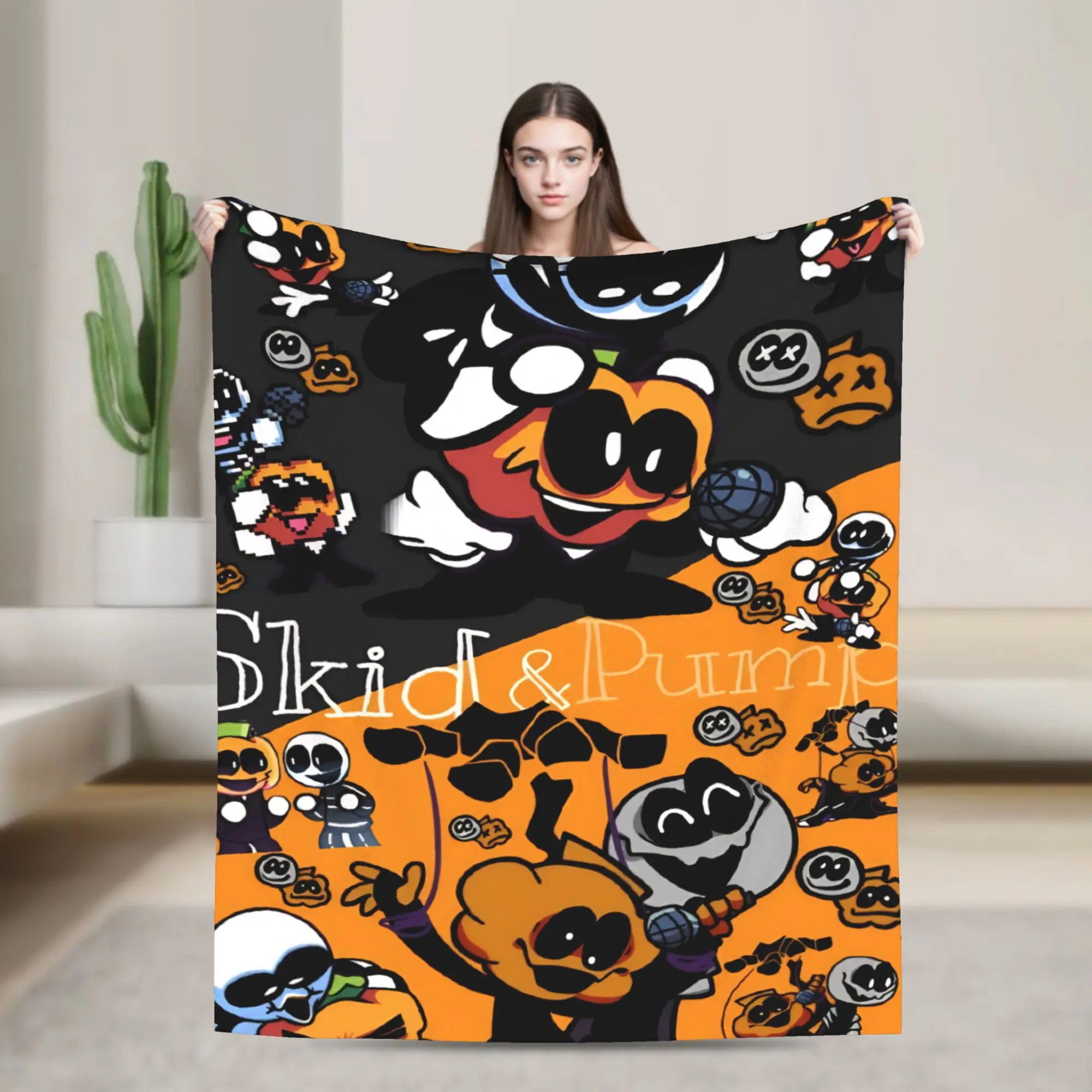 Relax Spooky Month Blanket Accessories Home Decorative  Throws And Blankets Lightweight Thin Fleece for Car