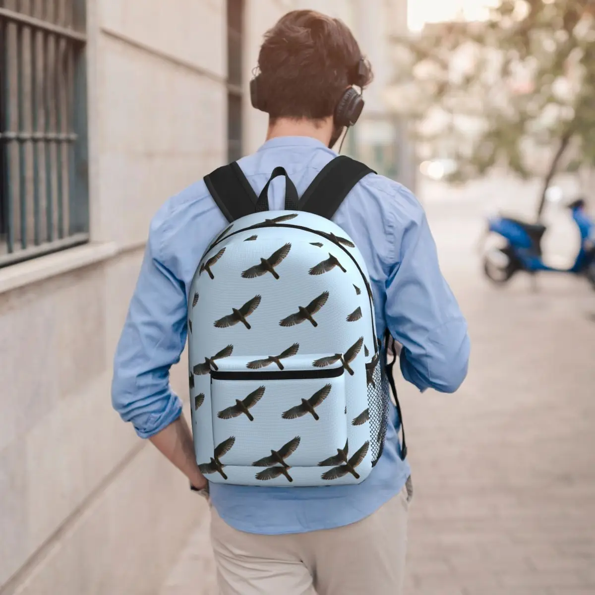 On The Fly. Common Kestrel Student Backpack School Bag Hiking Travel Daypack for Boys Girls Bookbag Shoulder Bags