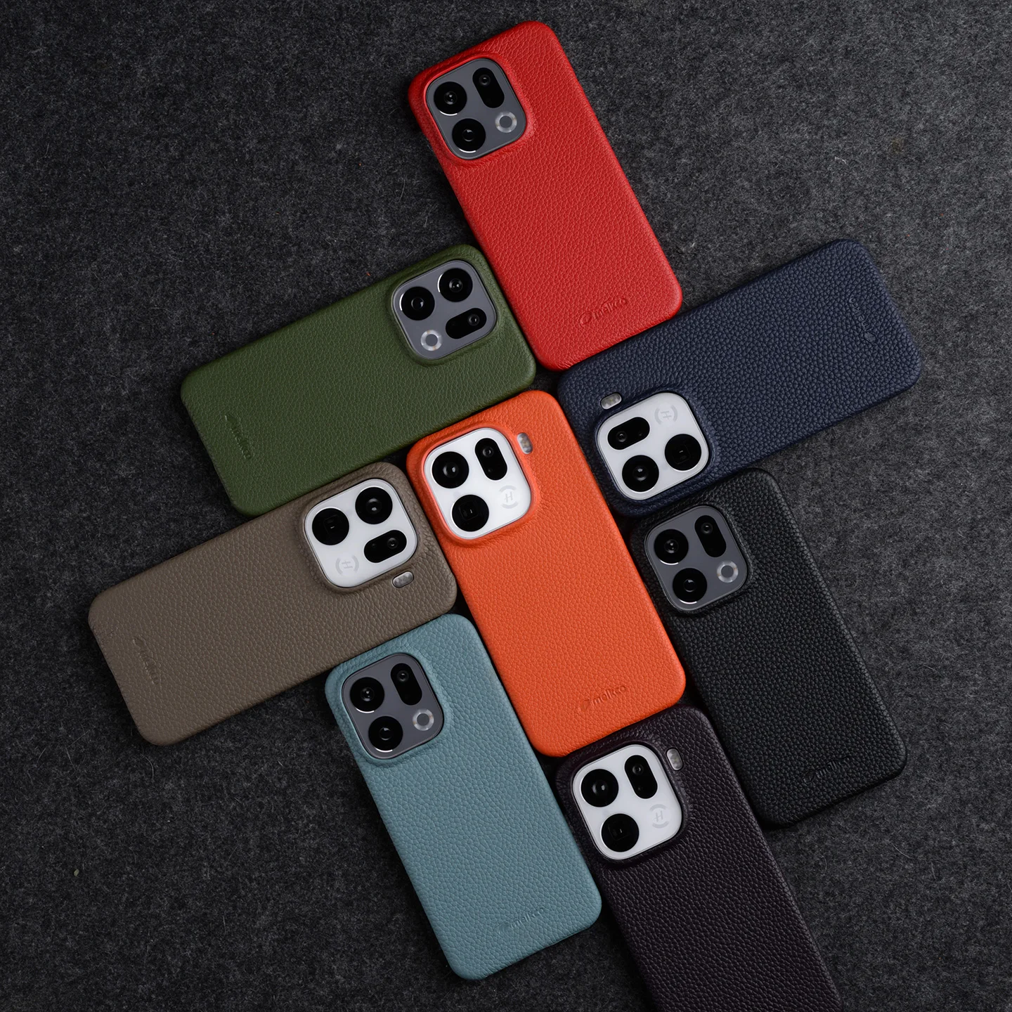 

Чехол Melkco в деловом стиле для Oppo Find X9 Pro FindX9 Lichee с узором из натуральной яловой кожи, защитный чехол для мобильного телефона