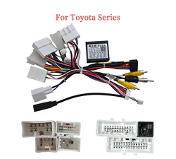 Car 16-pin Android Wire Harness Power Cable Adapter With Canbus For Toyota Corolla/Camry/RAV4/Crown/Reiz