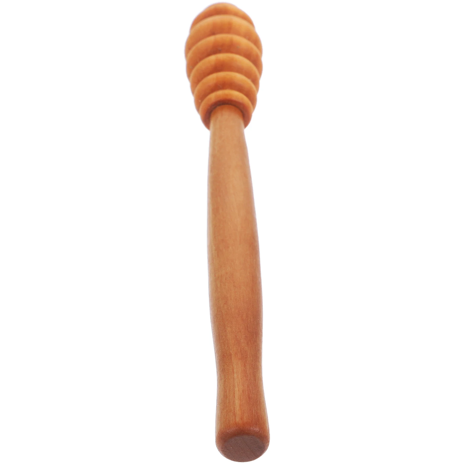 

1pc Ergonomic Wooden Dipper Stick Reusable Stirrer For Honey Jar Smooth Polished Stirring Rod Kitchen Honey Mixing Wand