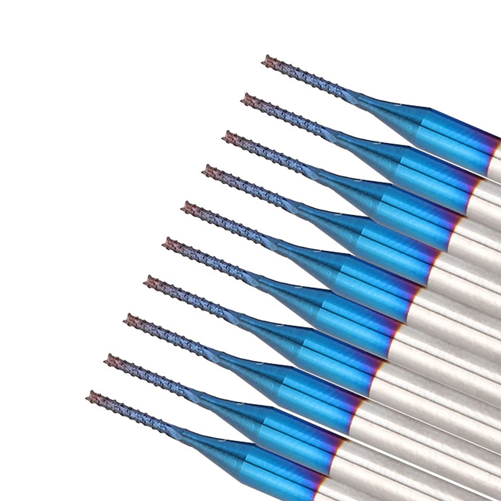 10 stücke 1mm Hartmetall Router Schneiden Bohrer Ende Mühle Gravur Bohrer Schneiden Bohrer CNC PCB Metall kunststoff Formen Hardware