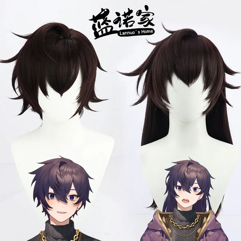 

Virtual YouTube Vtuber Shoto Cos Cosplay Wig Halloween Carnival Party Props Synthetic Hair Heat Resistant Fiber + Wig Cap