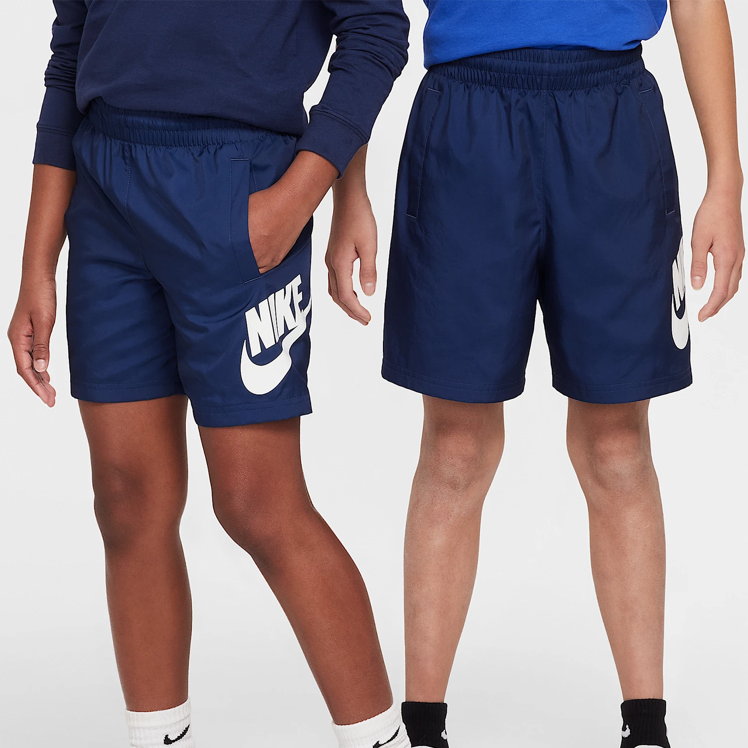 

Оригинальные спортивные шорты Nike для больших детей, свободные дышащие шорты из тканого материала HF8138-410