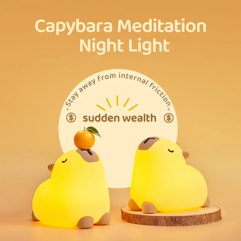 LED nouvelle veilleuse mignonne USB Rechargeable chevet dormir veilleuse douce LED lampe Squishy cadeaux créatifs pour les enfants