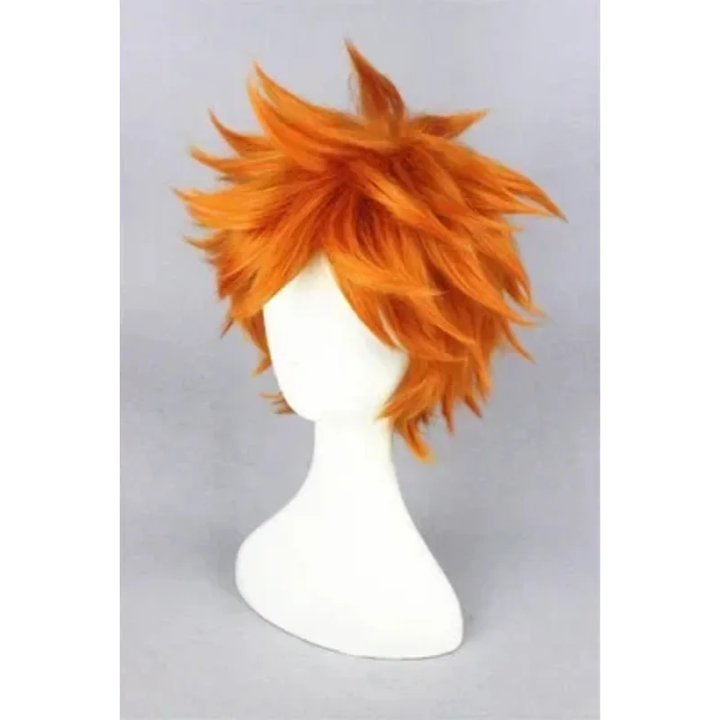 Mystic Messenger Haikyuu!!Hinata Syouyou Cosplay Short Orange Fluffy Layered Cosplay Wigs Heat Resistant Synthetic Hair Cosplay