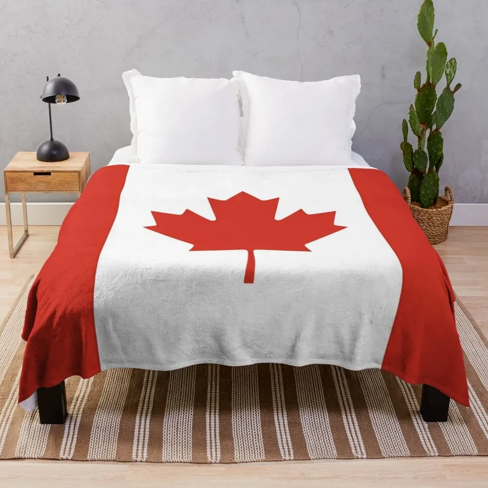 

Canadian Flag Throw Blanket Fluffys Large Personalized Gift Stuffeds blankets and throws Blankets