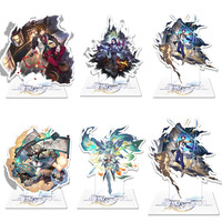 Honkai Star Rail Splash Art Gallery Feixiao Figure Acrylic Lingsha Standee Acheron Figurine Stand Desk Decoration Cartoon Plate