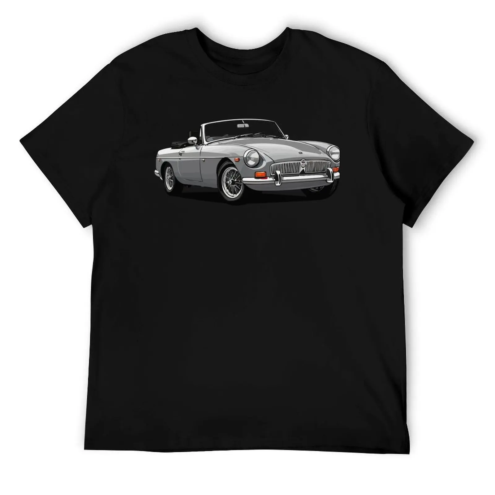 

Silver MGB Roadster Car T-Shirt man t shirts graphic t shirts with prints cotton t shirt pack T-Shirt