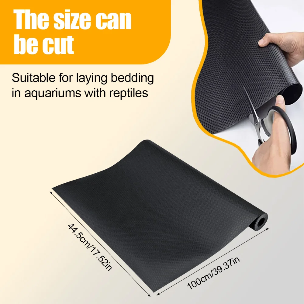 Terrarium Reptile Floor Mat EVA 40x100cm Waterproof Soft Non‑abrasive Substrate Liner for Lizard Snake Tortoise Breeding Tank