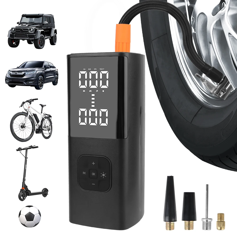 Digital Wireless Car Air Compressor Portable Super Power Tyre Air Pump Inflatable Pump For Motorcycles Pickup Truck