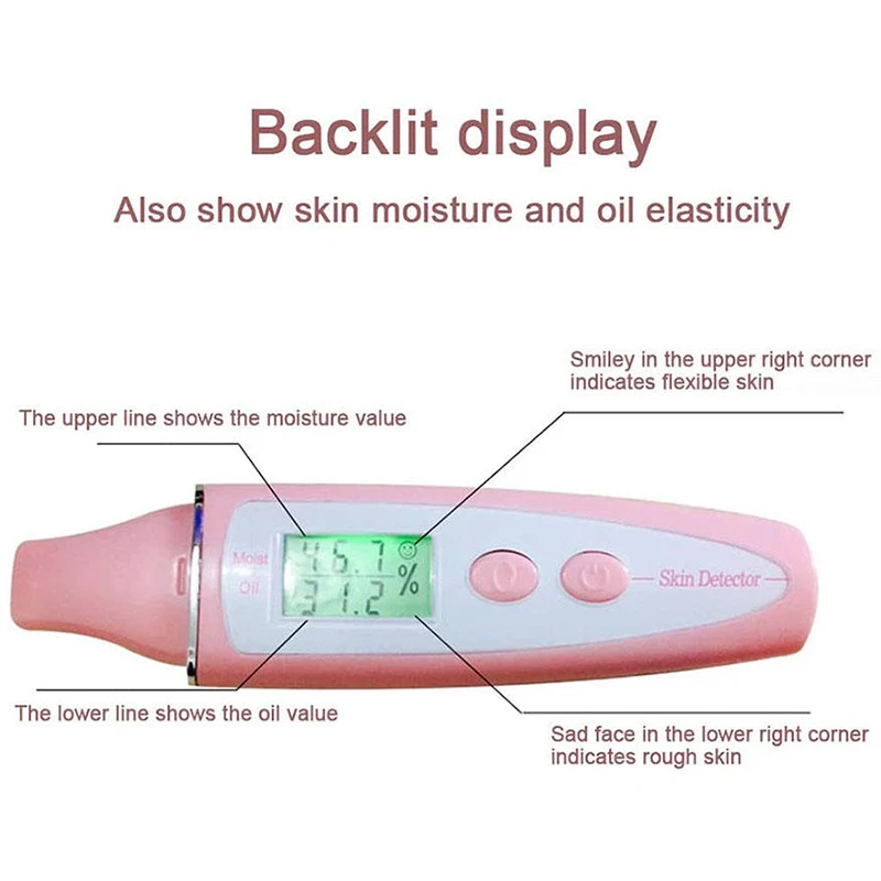 デジタルLCDスキン水分計,スキンテスター,スキンアナライザー,スキン分析,額ケア用美容機器