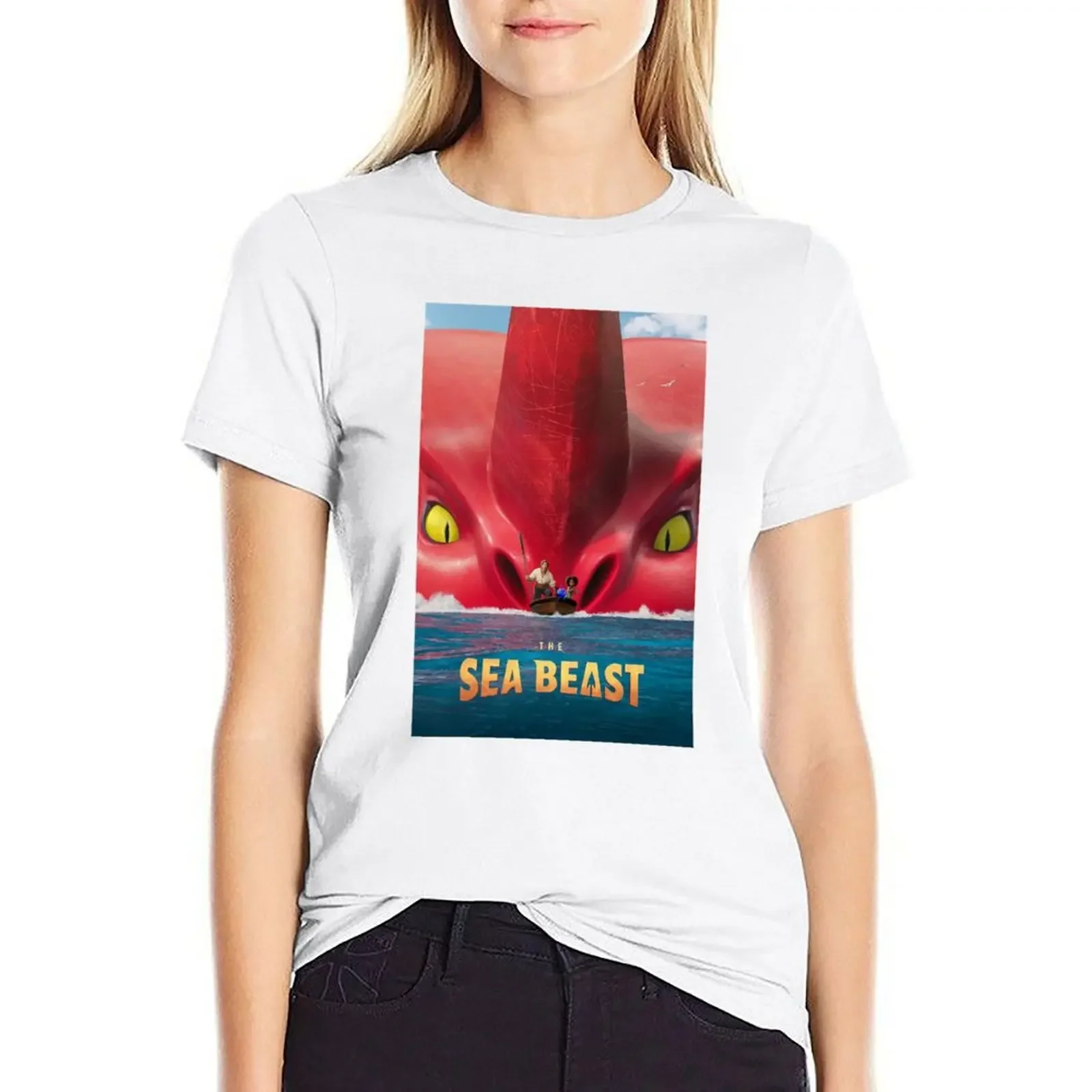 

Movie THE SEA BEAST T-shirt summer top shirts graphic tees woman t shirt