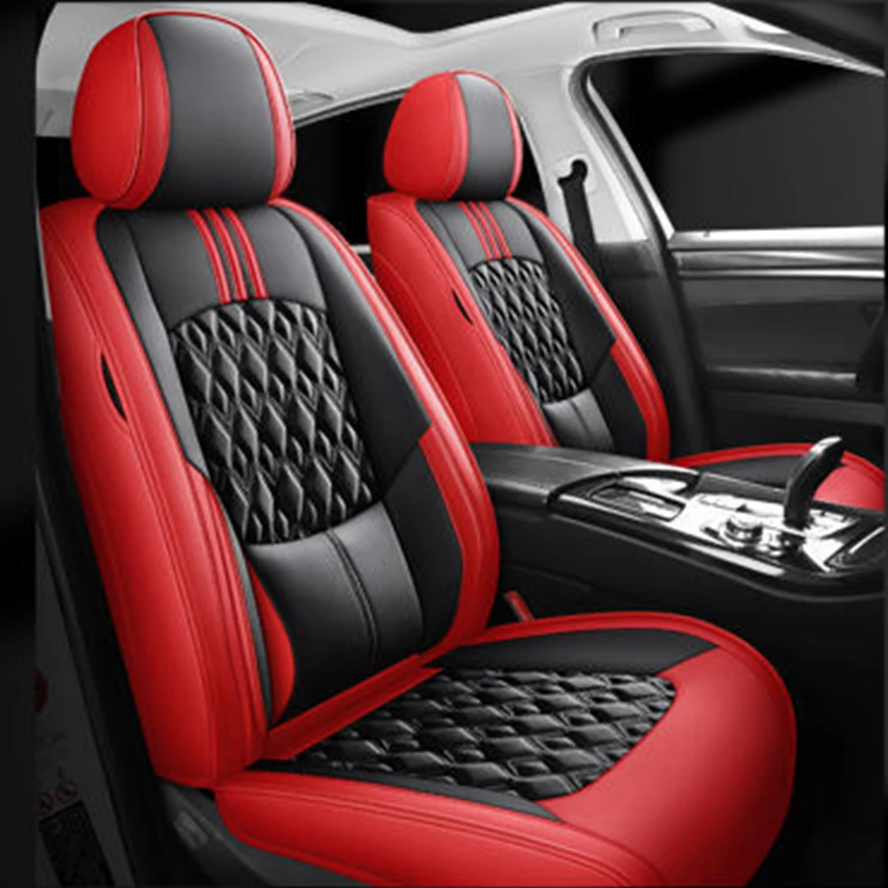 Universal Leather Car Seat Cover for Honda Civic City CRV CRZ Accord Elysion Fit Jade Jazz Front Rear Cushion Auto Accessories