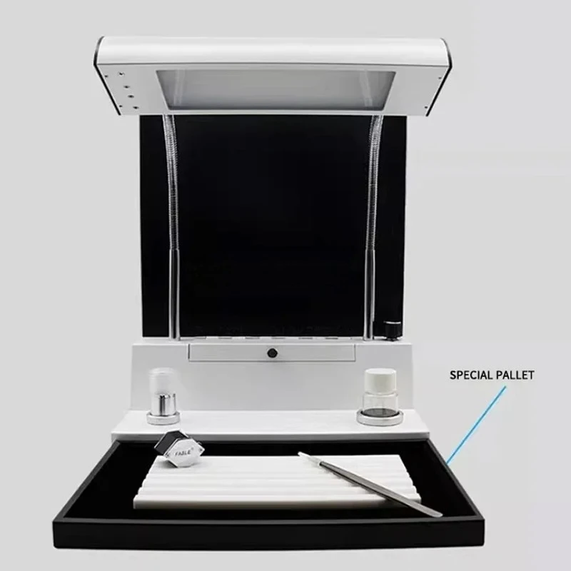 Adjustable 2 Levels LED Light 10X Lens Loupe for Diamond Painting - Embroidery Identification Tool FDL 4C Classification