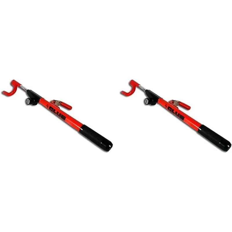 The Club 1000 Original Club Steering Wheel Lock, Red