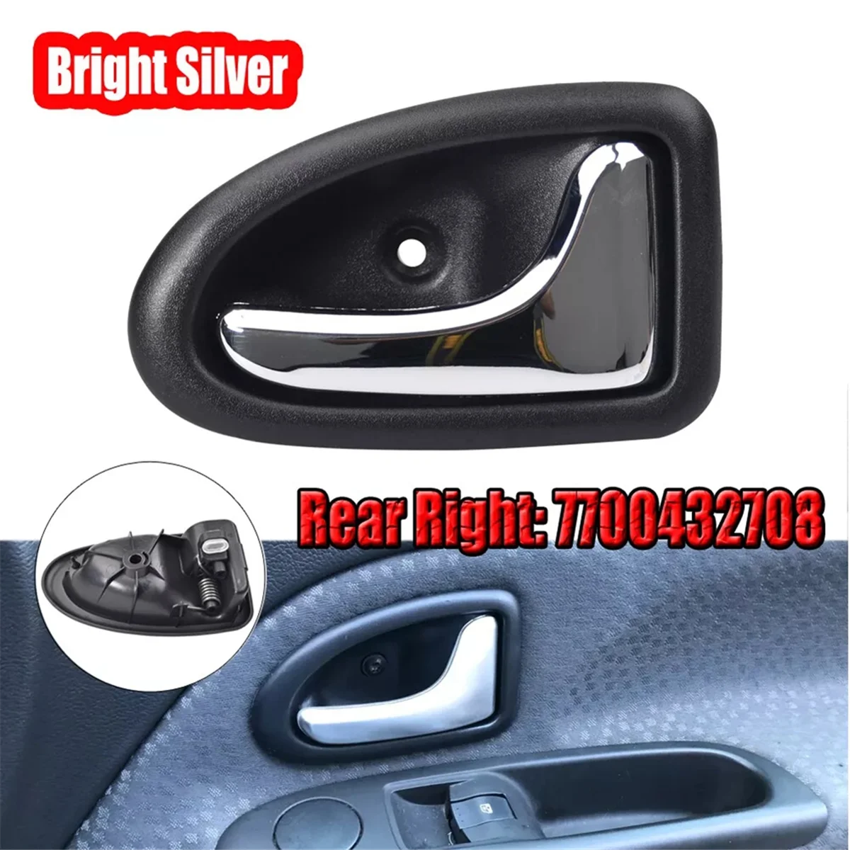 Car Inner Interior Door Handle for Renault Trafic Scenic Opel Vivaro 7700432705 7700432706 7700432707 7700432708