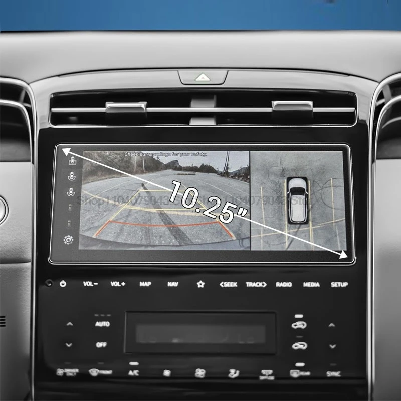 Tempered Glass Screen Protector For Hyundai Tucson NX4 2021-2023  10.25 inch  8 inch GPS LCD Navigation touchscreen Accessories view 6