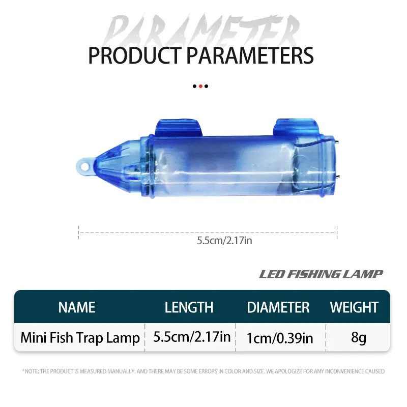 Mini luz LED subacuática para pesca nocturna – Señuelo luminoso - imagen 3