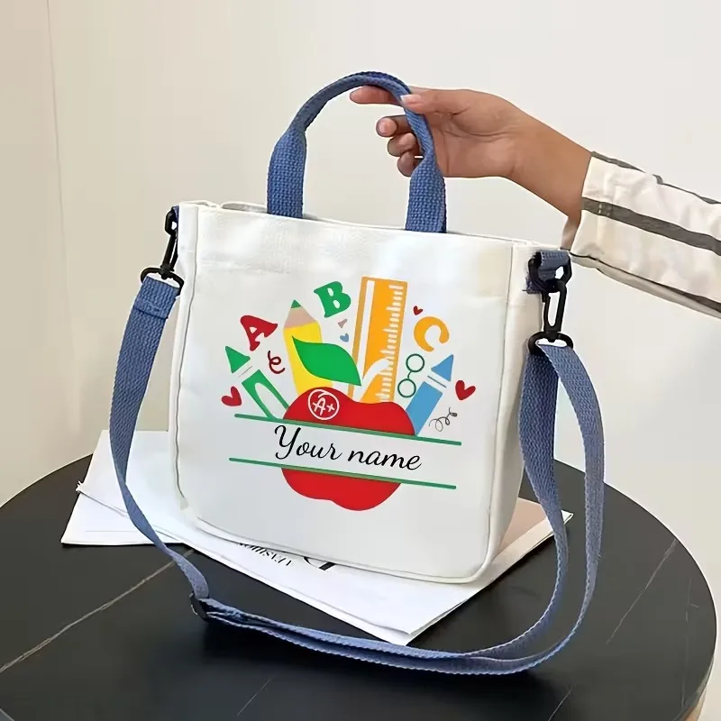 Custom Name Women's Tote Bag-Example for Ms. Fan, Teacher-Women's Handbag That Can Be Converted Into a Crossbody Or Shoulder Bag