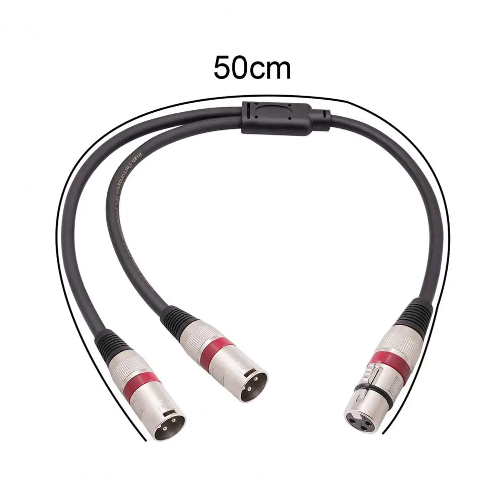 Noise-cancelling Audio Wire Audio Line with Double-layer Shielded Wire Xlr Y-splitter Cable 3pin Balanced Microphone Cable Dual