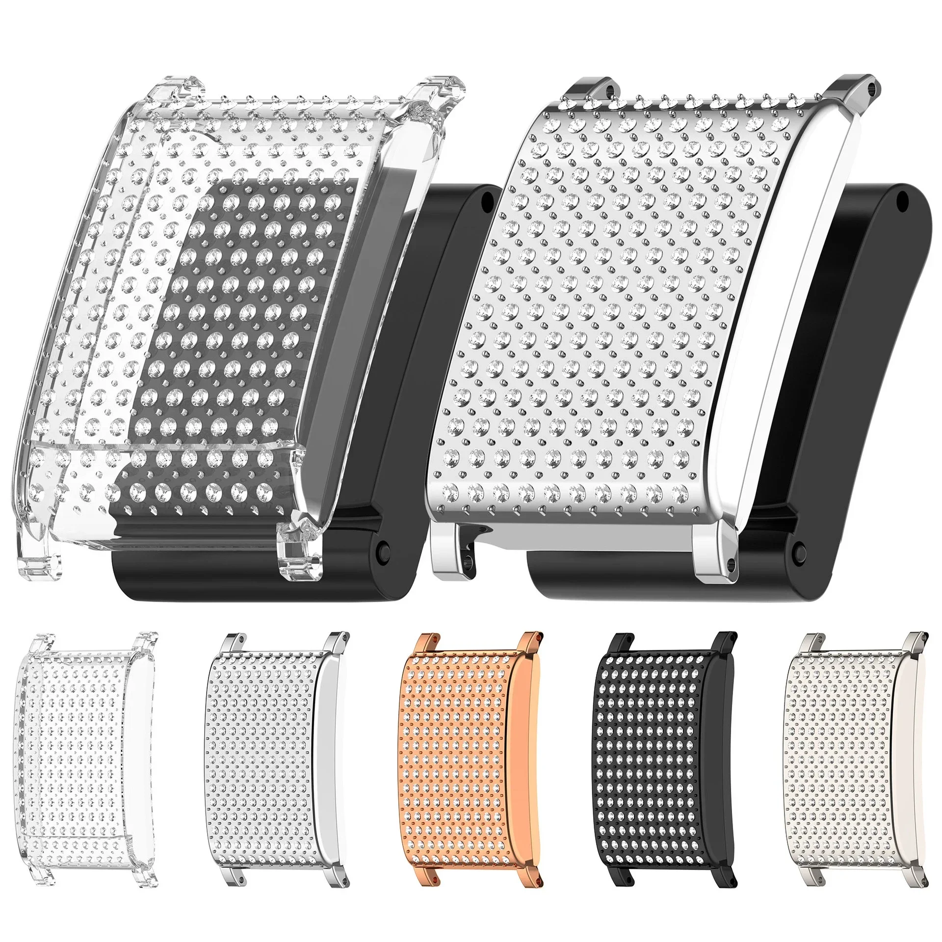 22 mm Band-Armband-Adapterrahmen mit Diamanten, Schutzhülle für Whoop 5.0 LIFE MG/PEAK/ONE, Armband-Anschluss für Whoop 4.0