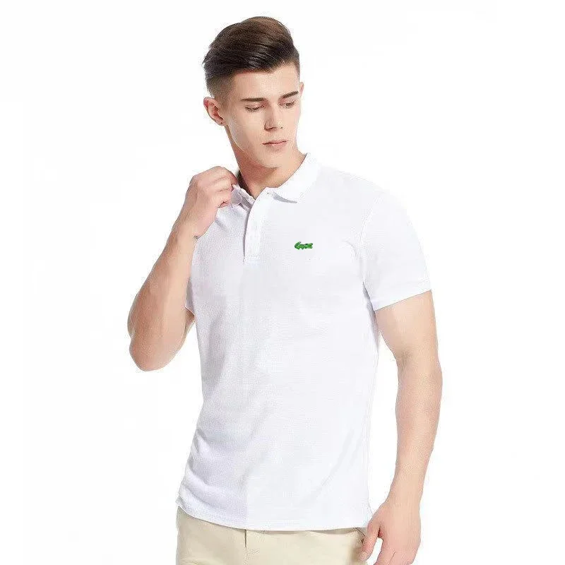 Embroidery Logo Lowcost Men\'s Hot Selling Polo Shirt Summer New Business Leisure Breathable Lapel Polo Shirt for Man Tops Tees