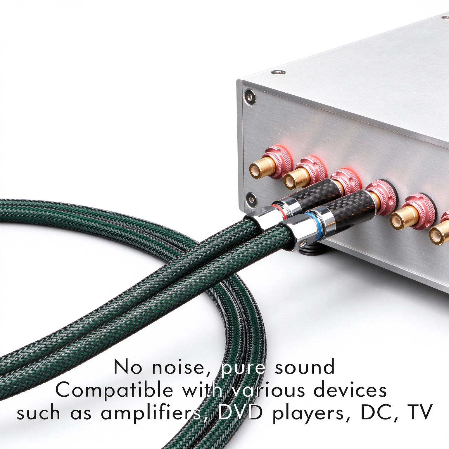 2RCA-Kabel Signal-RCA-Audiokabel für Lautsprecherbox HDTV TV DVD AMP – Detail 8