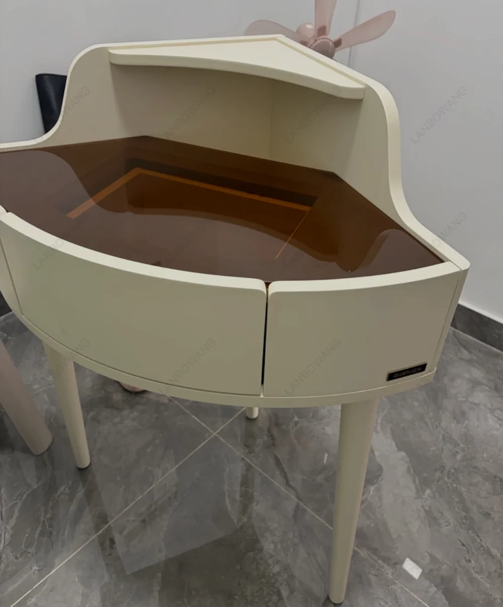 Elegant Luxury Vanity Table Space Saving Creative Storage Aesthetic Dressers Storage Modern Dresser Living Room Furniture