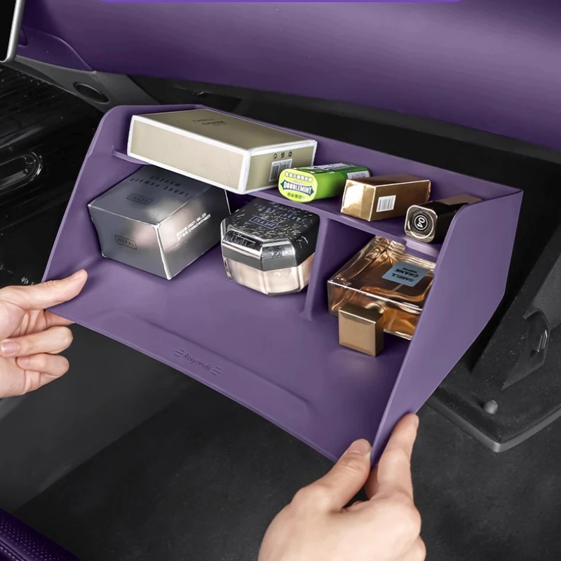 

For Avatr 07/12 Passenger Glove Box Silicone Storage Box Storage Storage Box Car Interior Accessories Modification Tools