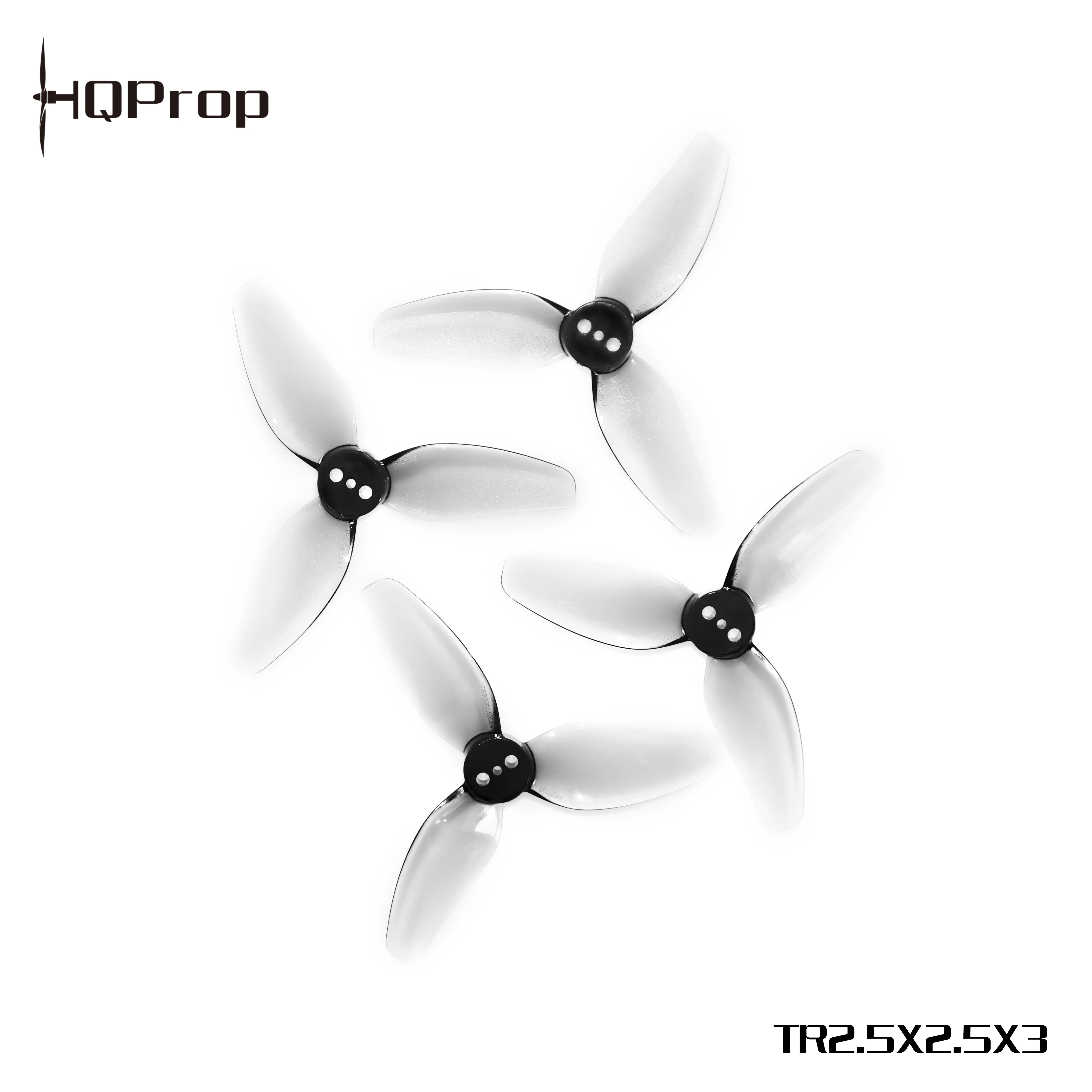 

2/4 Paris Hqprop Hq Tr2.5x2.5x3 2.5inch 3 Blades/tri-blade Propeller Prop Poly Carbonate For Rc Fpv Racing Drone