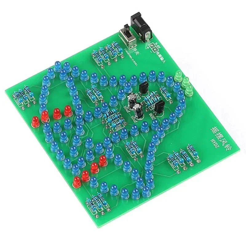 Laboratory Swing bells Wobbly Windbell Fun Electronic DIY Kit Wring 95 LEDs Wind bell 5V 9V view 2