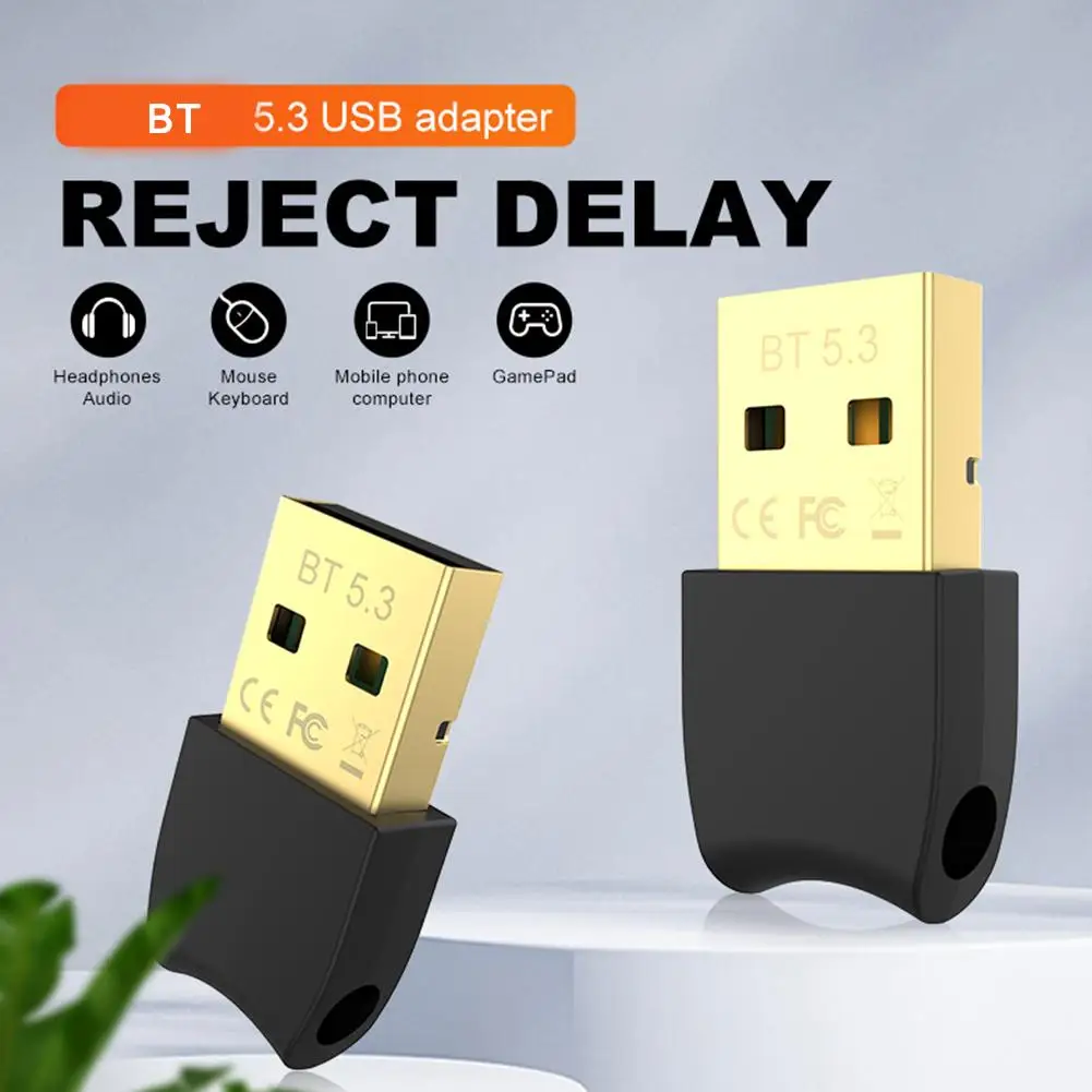 USB Bluetooth Adapter Wireless 5.3 5.0 Dongle for PC Speaker Wireless Mouse Keyboard Music Audio Receiver Transmitter Adapt W6X7