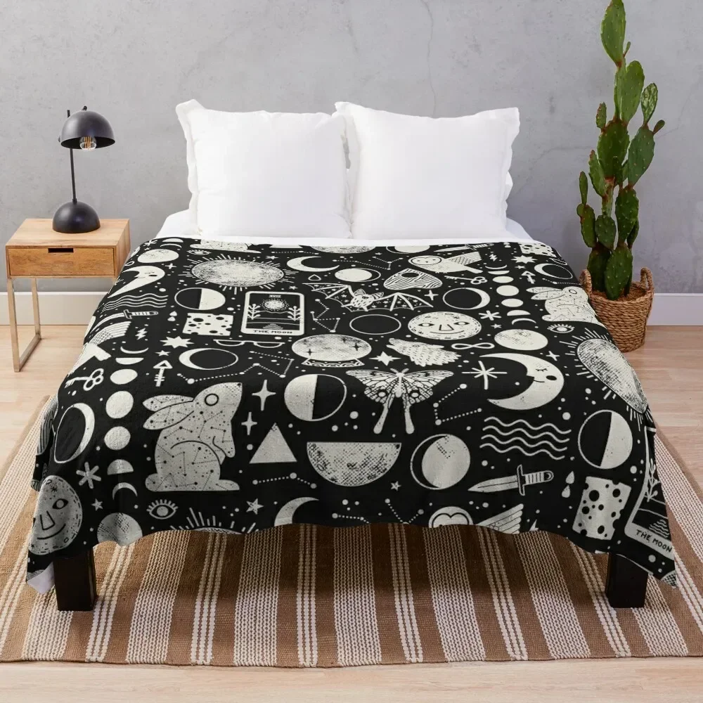 

Lunar Pattern: Eclipse Throw Blanket Comforter Summer Beddings Heavy Blankets