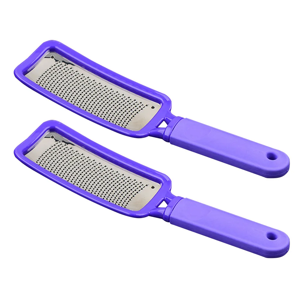 

2Pcs Stainless Steel Foot File Pedicure Tool Callus Remover Dead Skin Foot Grinding Tool for Smooth Feet Professional