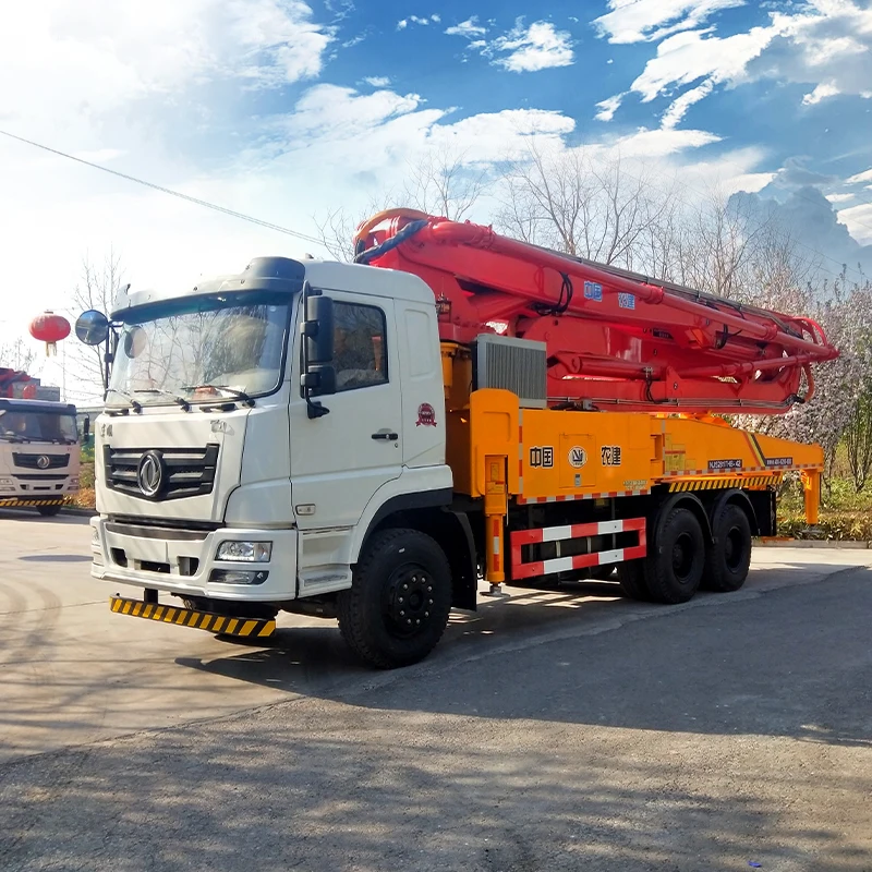 Concrete Pump Truck 40.1m Vertical Reach Diesel Engine Dongfeng Chassis High Efficiency 140M3/H Productivity Made In China