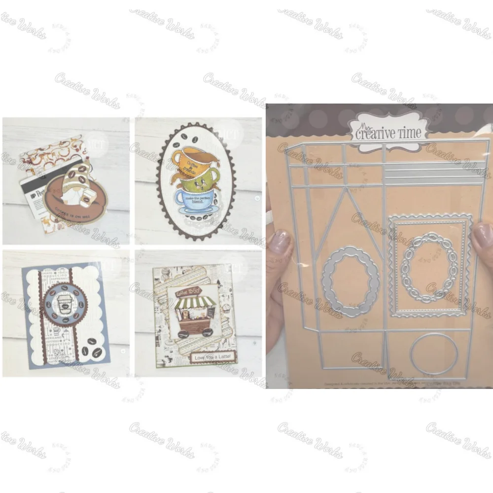 

Rings 2025 New Metal Cutting Dies For DIY Card Paper Photo Album Diary Scrapbook Craft Decoration Embossing Handcraft Template