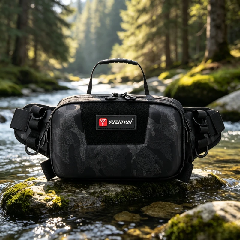 Large Capacity Water Resistant Fishing Bag Multifunction Shoulder Crossbody Waist Tackle Organizer 루어 낚시 가방