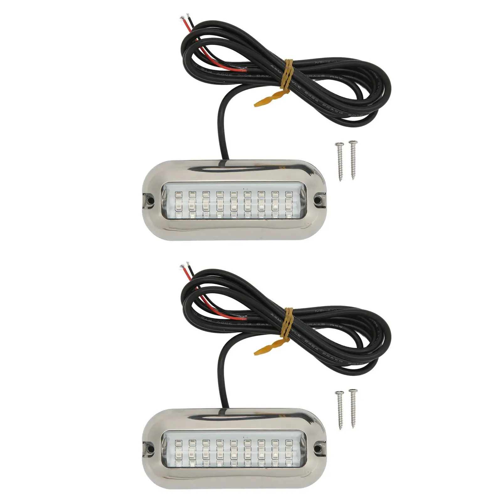 

2 Pcs 27 LED for marine Led Lights 3.5W Waterproof Transom Boat Underwater Light Submersible Lamp 10-30V