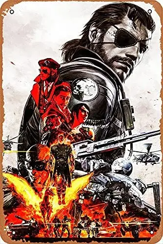 Zuhhgii Retro Tin Sign Gear Solid (6/20) Poster -   Vintage Look Metal Sign,Bar, Man CAVE Art Decoration