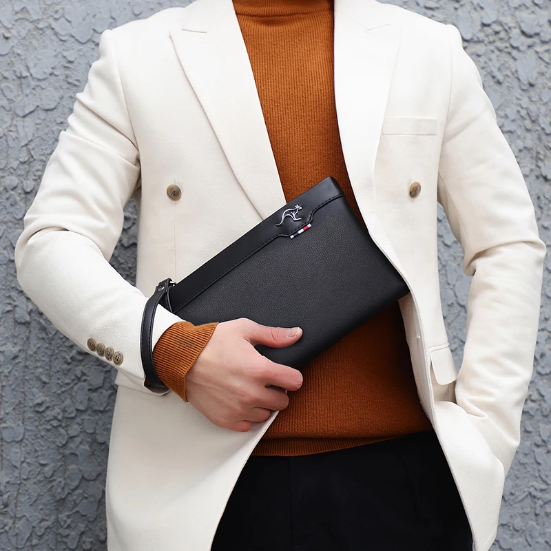 Tas Tangan Pria Kulit PU Tas K - Men Accessories Box ulasan dan harga