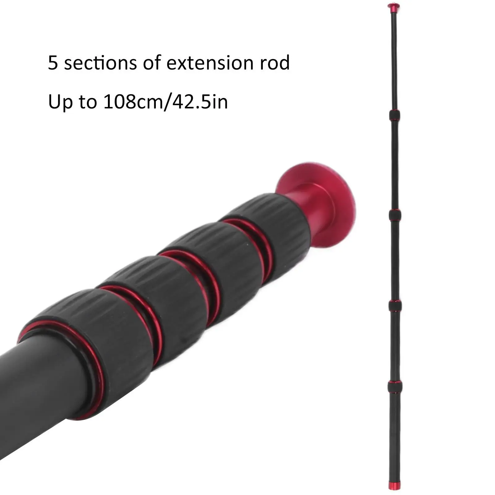 Rod mopod 42×4×4 manbily Camera monopod Tripod Extension Rod lr 255 Aluminium Alloy Tripod Mount monopod Extension Tube