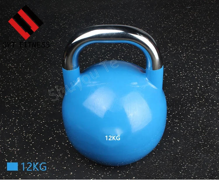 Home Gym Kettle Bell Gym Workout Fitness Equipment Competition Kettle Bell Painted Cast Iron Kettlebell free weights