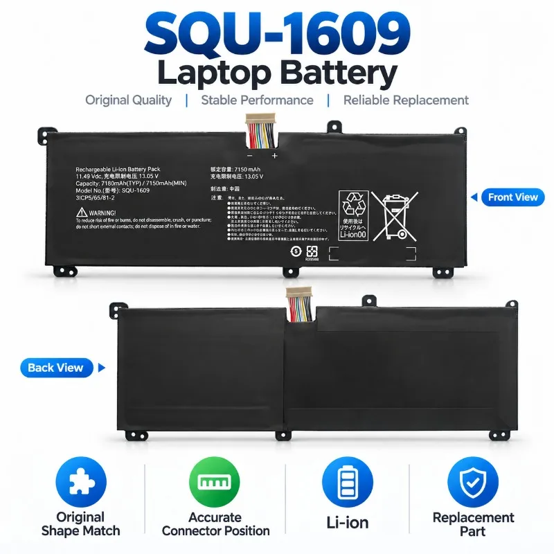 Laptop Replacement Battery for Thunderobot 911M 911S Dino X6 X7 X8 Hasee SQU-1609 SQU-1714 SQU-1713 Notebook Battery