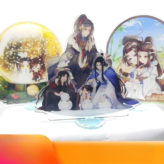 Anime Mo Dao Zu Shi Acrylic Standing Plate Action Figure Desktop Wei Wuxian Lan Wangji Lan Sizhui Jin Ling Model Gift