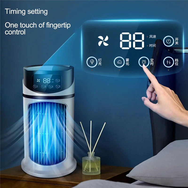 Ventilador De Refrigerador De Ar Condicionado Portátil, Ventilador De Refrigeração De Água Para Escritório