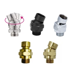 360° Universal Rotating Adapter Rainfall Shower Head Ball Joint Hardware Head Shower Adjustable Angle Swivel Connector Accessory