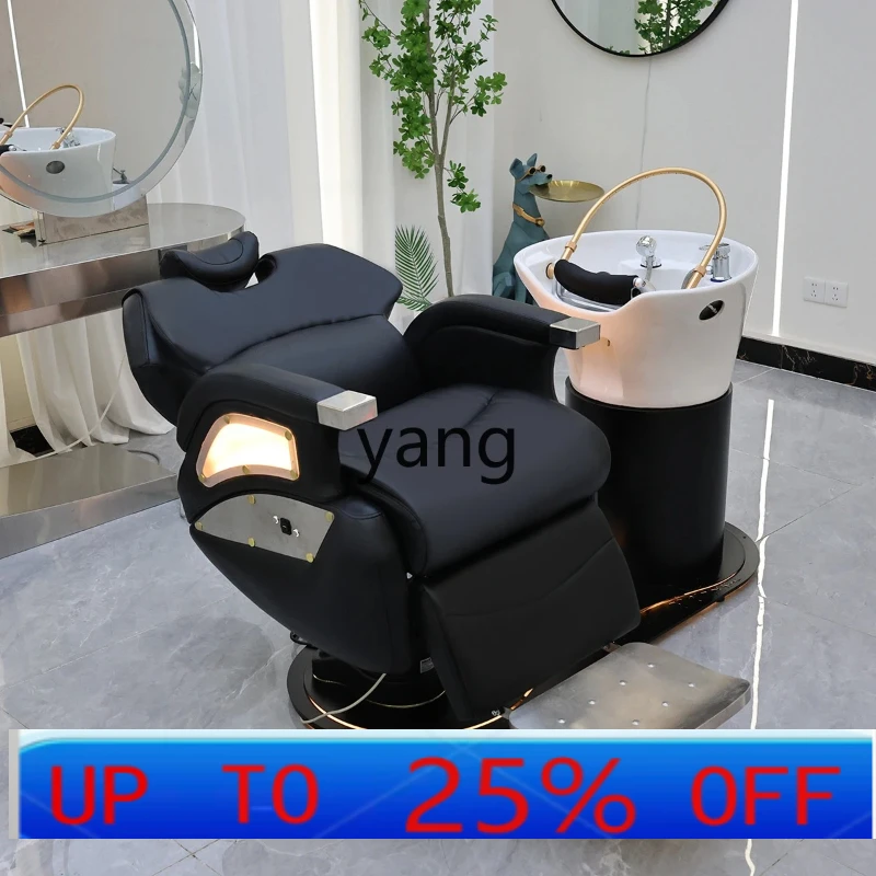 

LH high-end electric lift down shampoo and hairdressing integrated bed