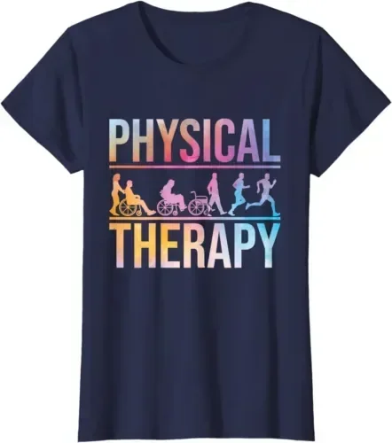 Physical Therapy Health Therapist Physiotherapy PT Ladies\' Crewneck T Shirt long or short sleeves